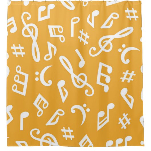 Rideaux De Douche Motif musical (Devant)