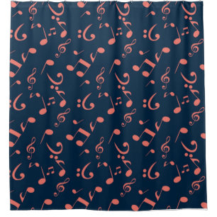 Rideaux De Douche Motif musical