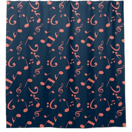 Rideaux De Douche Motif musical (Devant)