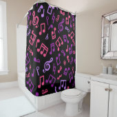 Rideaux De Douche Motif musical (En situation)