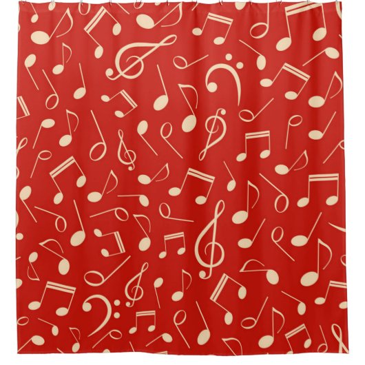 Rideaux De Douche Motif musical (Devant)