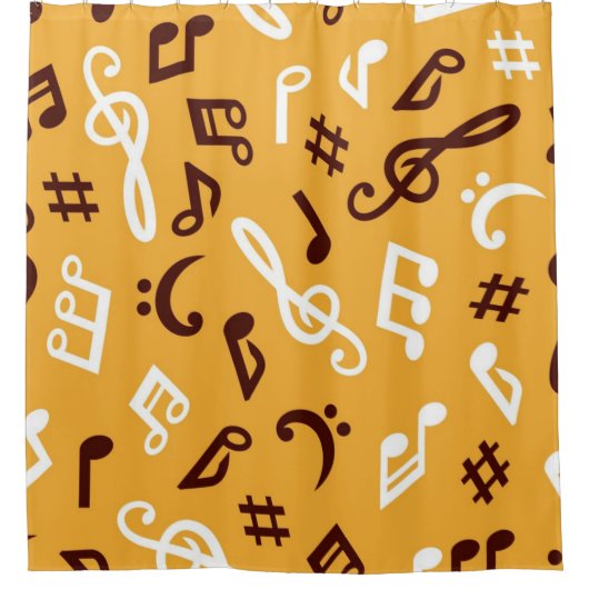 Rideaux De Douche Motif musical (Devant)