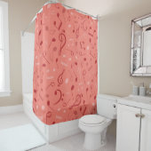 Rideaux De Douche Motif musical (En situation)