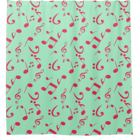 Rideaux De Douche Motif musical (Devant)