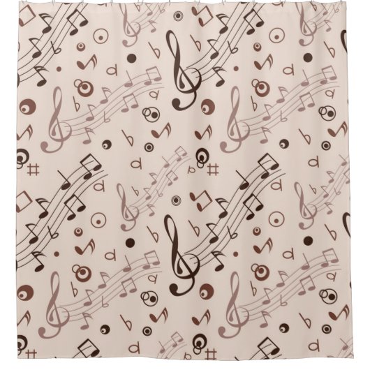 Rideaux De Douche Motif musical (Devant)