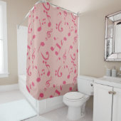Rideaux De Douche Motif musical (En situation)
