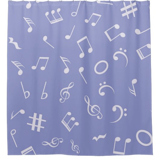 Rideaux De Douche Motif musical (Devant)