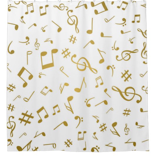 Rideaux De Douche Motif musical (Devant)