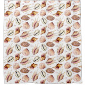 Rideaux De Douche Motif Nautical Sea Shell (Devant)