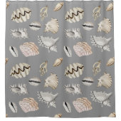 Rideaux De Douche Motif nautique Sea Shell Crustaceancore (Devant)