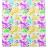 Rideaux De Douche motif néon multicolore Abstrait (Devant)