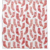 Rideaux De Douche Motif norvégien des restes de Noël (Devant)