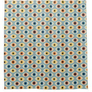 Rideaux De Douche Motif oculaire rétro