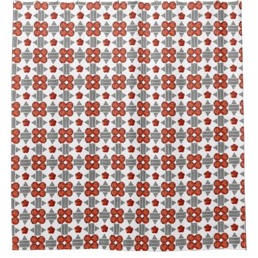 Rideaux De Douche Motif orange diamant (Devant)