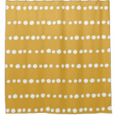 Rideaux De Douche motif orange en tissu boueux (Devant)