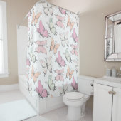 Rideaux De Douche Motif papillon (En situation)