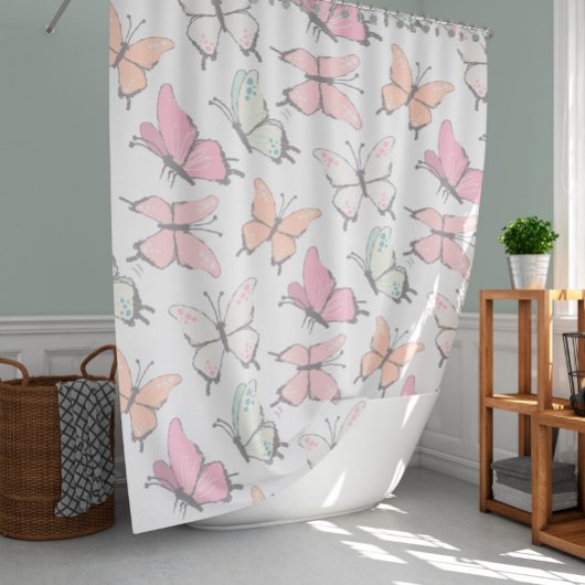 Rideaux De Douche Motif papillon