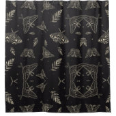 Rideaux De Douche Motif papillon de la teigne (Devant)