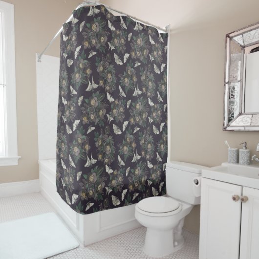 Rideaux De Douche Motif papillon de la teigne (En situation)