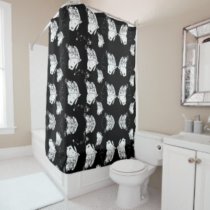 Rideaux De Douche Motif Papillon de Nuit