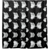 Rideaux De Douche Motif Papillon de Nuit (Devant)