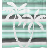 Rideaux De Douche Motif Pastel Mint Green Grey (Devant)
