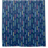 Rideaux De Douche Motif pastel rayures et points (Devant)