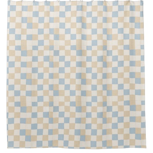 Rideaux De Douche Motif patchwork damier classique (Devant)