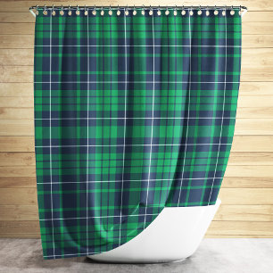 Rideaux De Douche Motif Plaid bleu rustique