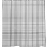 Rideaux De Douche Motif Plaid gris clair Design minimal chic (Devant)