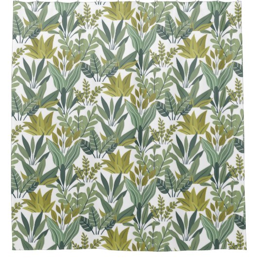 Rideaux De Douche motif plante (Devant)