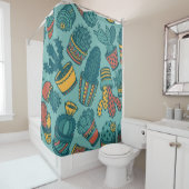 Rideaux De Douche motif plante (En situation)