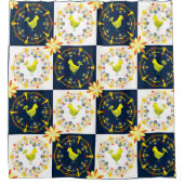 Rideaux De Douche Motif populaire de Pâques de poulet (Devant)