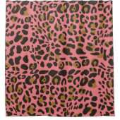 Rideaux De Douche Motif Poster de animal Leopard Jaguar (Devant)