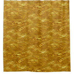 Rideaux De Douche Motif PUR de FEUILLE D'OR + votre texte/photo