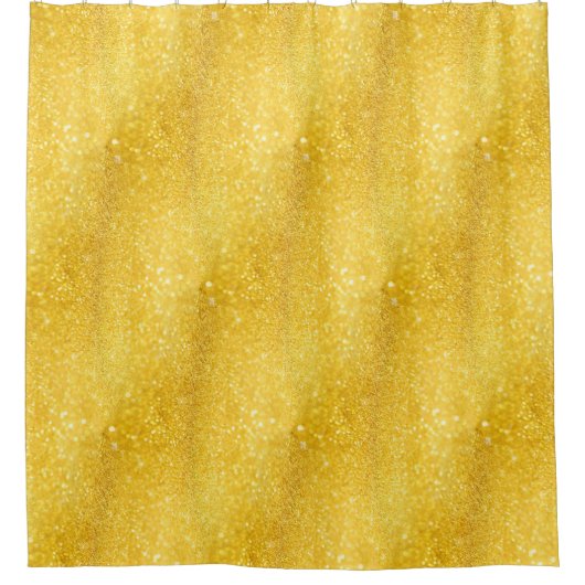 Rideaux De Douche Motif PURE GOLD SPARKLES + votre nom / photo (Devant)