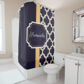 Rideaux De Douche Motif Quatrefoil (En situation)