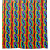 Rideaux De Douche Motif Rainbow Fist (Devant)