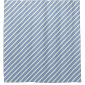 Rideaux De Douche Motif rayure bleu et vert (Devant)