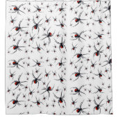 Rideaux De Douche Motif Red & Black Spider (Devant)