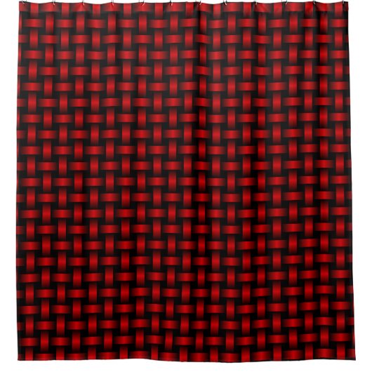 Rideaux De Douche Motif Red Black Weaver (Devant)