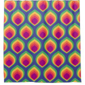 Rideaux De Douche Motif Retro Mod (Devant)