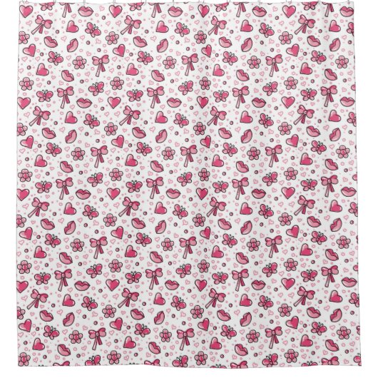 Rideaux De Douche motif romantique (Devant)