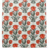 Rideaux De Douche Motif rose Art Nouveau (Devant)