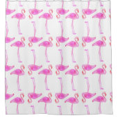 Rideaux De Douche Motif rose de Flamant rose (Devant)