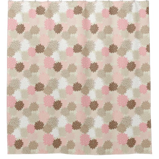 Rideaux De Douche Motif rose et Brown de maman (Devant)