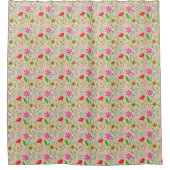Rideaux De Douche Motif rose Fleur Joli Boho (Devant)