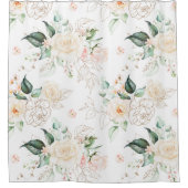 Rideaux De Douche Motif rose Floral Garden (Devant)