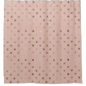 Rideaux De Douche Motif rose Gold Foil Dots (Devant)