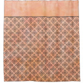 Rideaux De Douche Motif rose, orange et noir rétro (Devant)